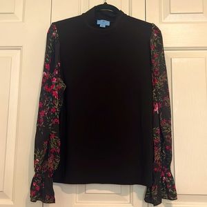 CeCe large black blouse